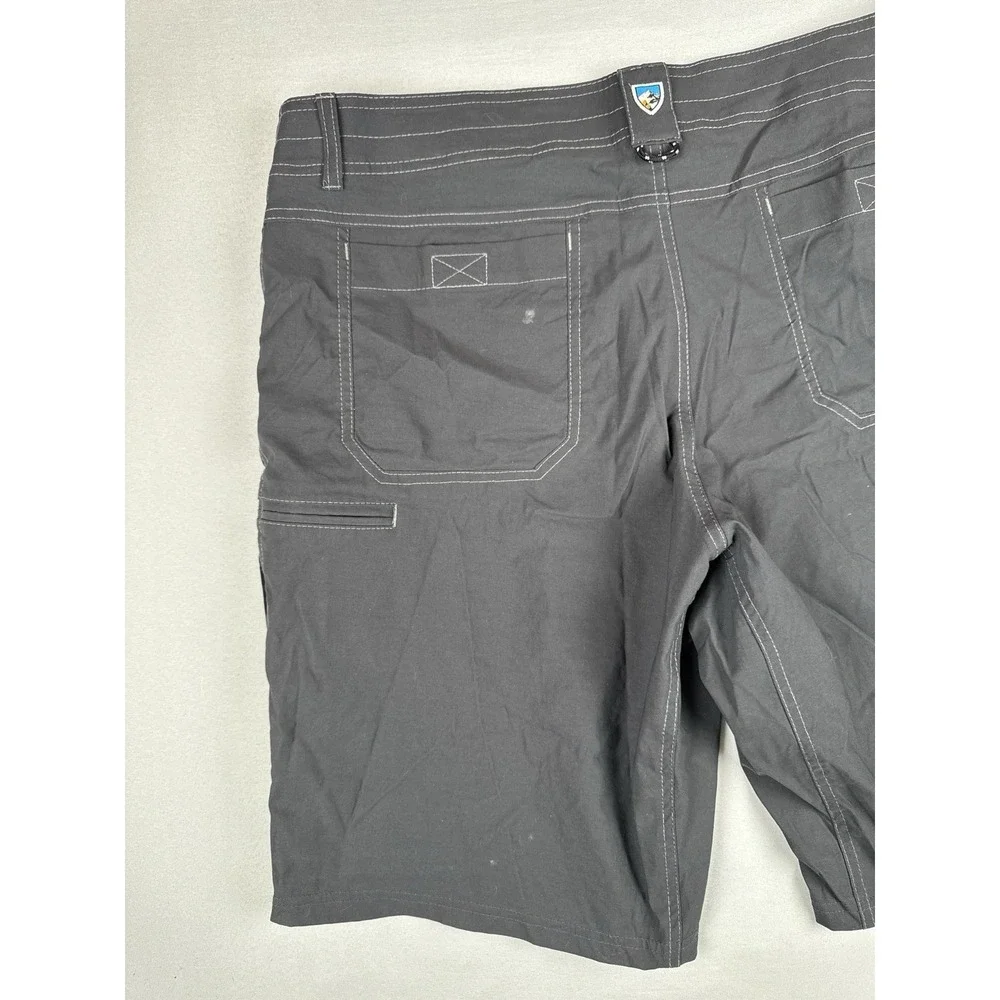Kuhl Renegade Hiking Shorts Mens 38 Black Outdoor Nylon Stretch Trail Utility